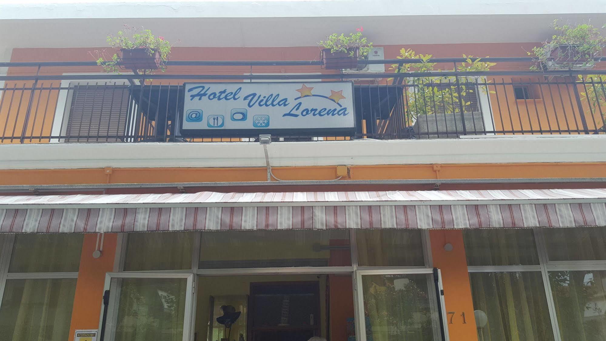 Hotel Villa Lorena Rímini Exterior foto
